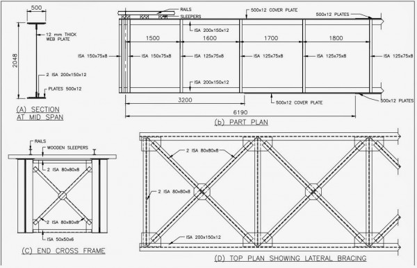Design a deck type plate girder railway bridge for single tract.jpg