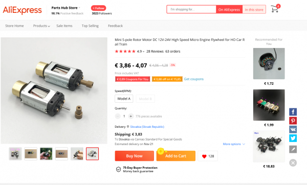 Screenshot 2021-10-24 at 17-36-10 3 86€ 5% OFF Mini 5 pole Rotor Motor DC 12V 24V High Speed Micro Engine Flywheel for HO C[...].png