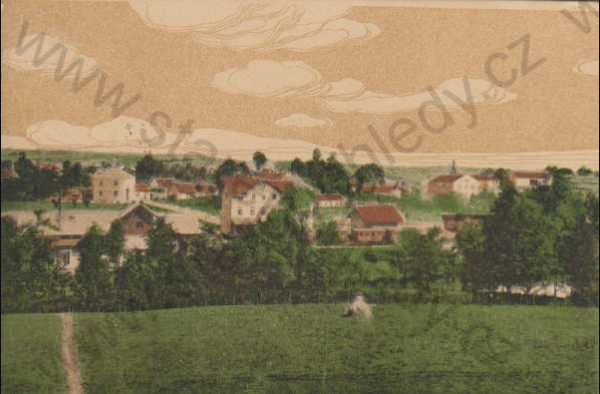 Klimkovice barevná pohlednice 2 1917.PNG